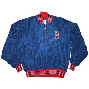 Vintage Boston Red Sox Starter Pullover 1/4 Zip Windbreaker Jacket Medium